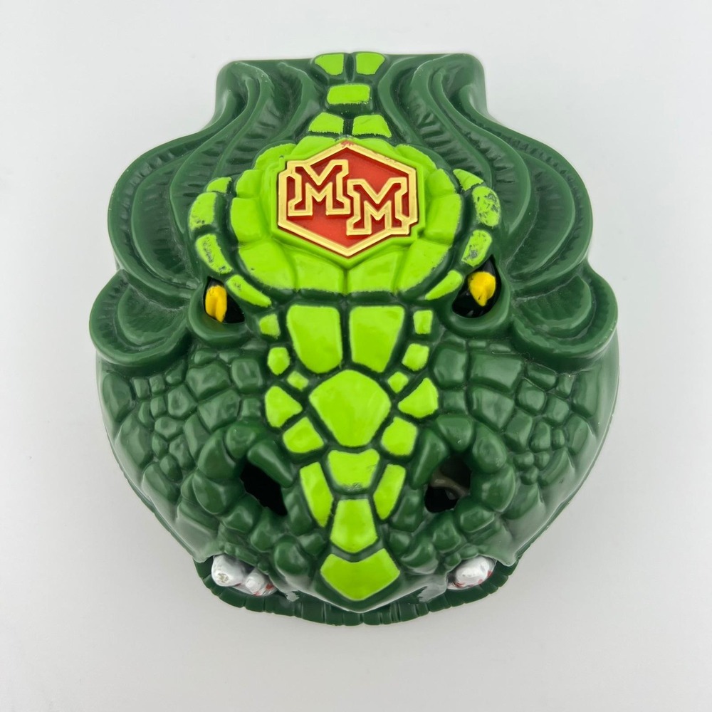 1992 Bluebird Mighty Max Dragon Island Green Monster‎ Head Vintage Compact